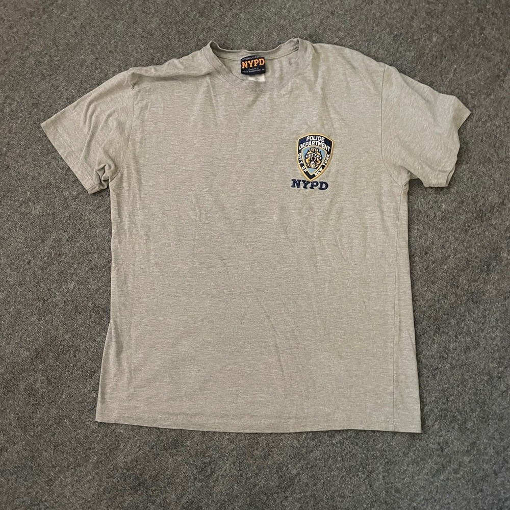 NYPD T Shirt Crewneck Officially Licensed New York Police Dept XL Cotton